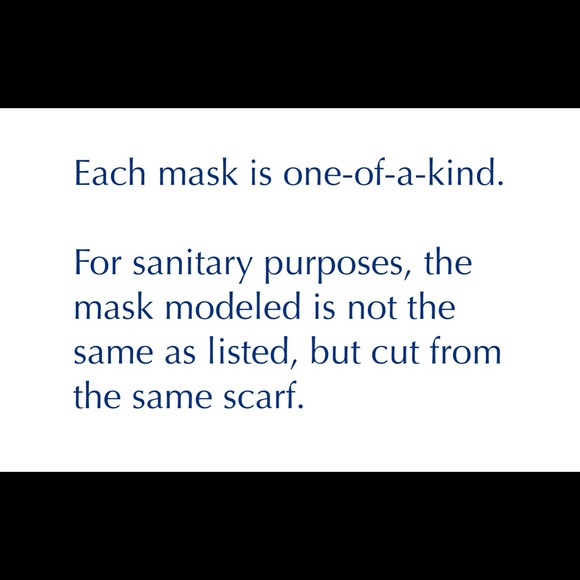 Luxury Fashion-Forward Three Layer Face Mask Handcrafted With Designer Scarf - Picture 9 of 14